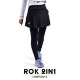 Tiento Celana Rok 2in1 Running Women Skirt Legging Panjang Sport